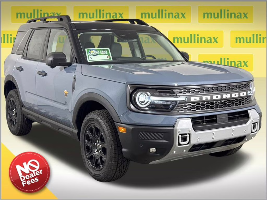 2026 Azure Gray Metallic Tri-Coat Ford Bronco Sport Badlands 4X4 SUV