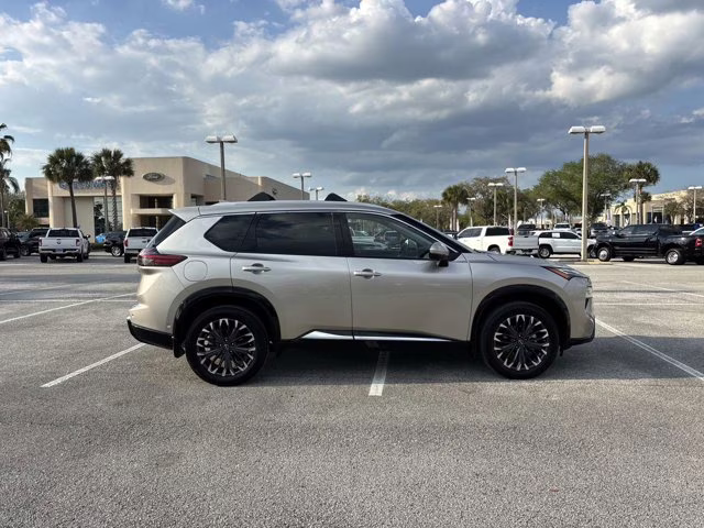 2025 Champagne Silver Metallic Nissan Rogue Platinum FWD SUV