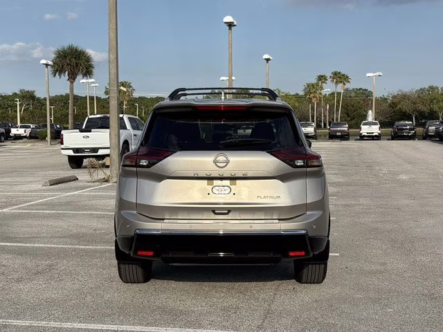 2025 Champagne Silver Metallic Nissan Rogue Platinum FWD SUV