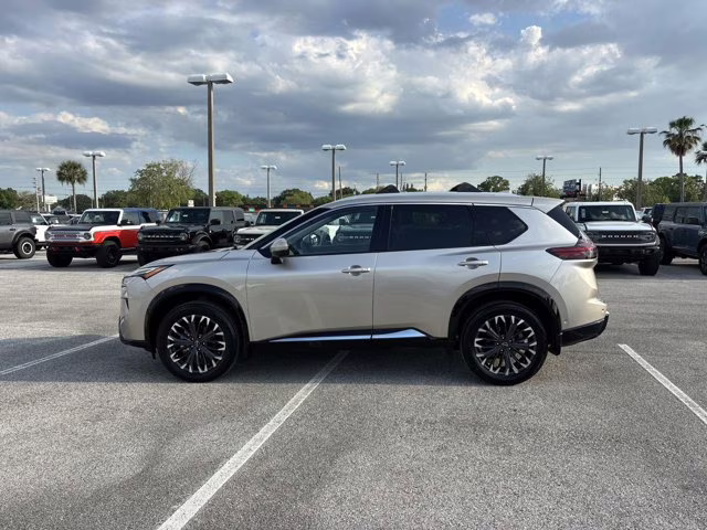 2025 Champagne Silver Metallic Nissan Rogue Platinum FWD SUV