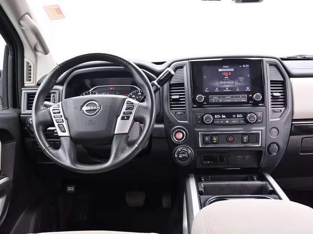 2024 Glacier White Nissan Titan SV 4X4 Truck