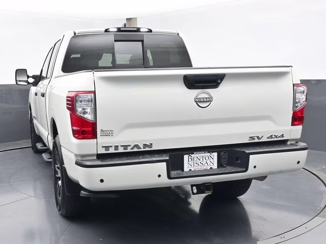 2024 Glacier White Nissan Titan SV 4X4 Truck