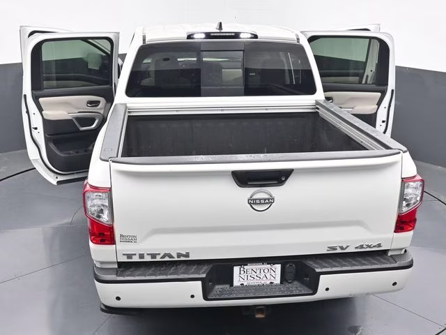 2024 Glacier White Nissan Titan SV 4X4 Truck