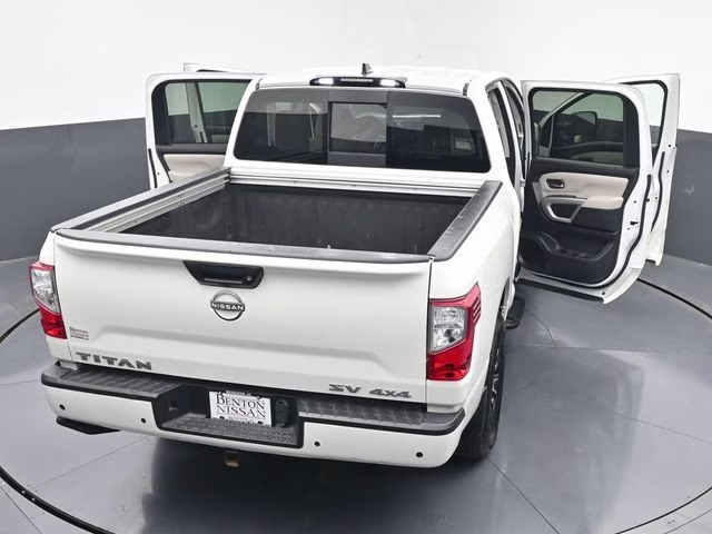 2024 Glacier White Nissan Titan SV 4X4 Truck