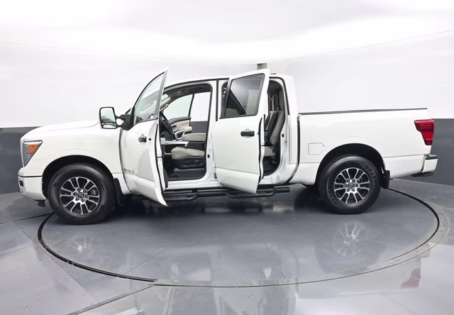 2024 Glacier White Nissan Titan SV 4X4 Truck