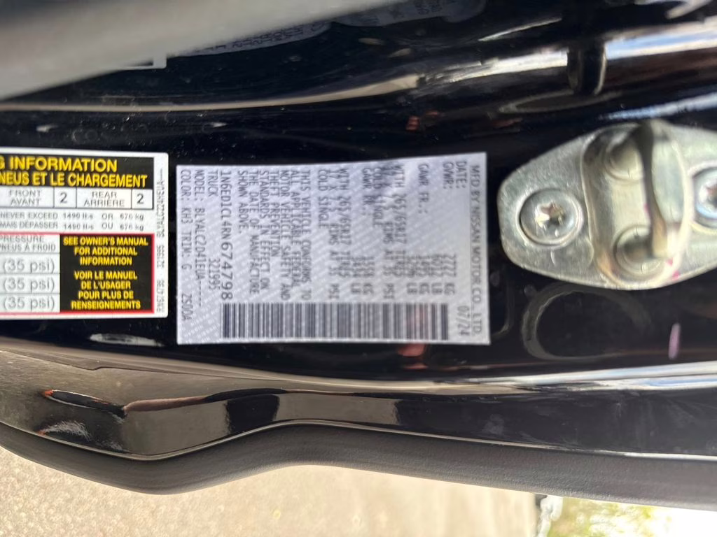 2024 Super Black Nissan Frontier SV RWD Truck