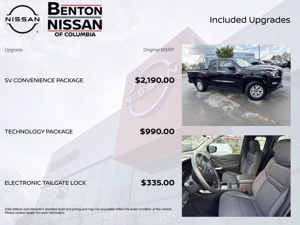 2024 Super Black Nissan Frontier SV RWD Truck