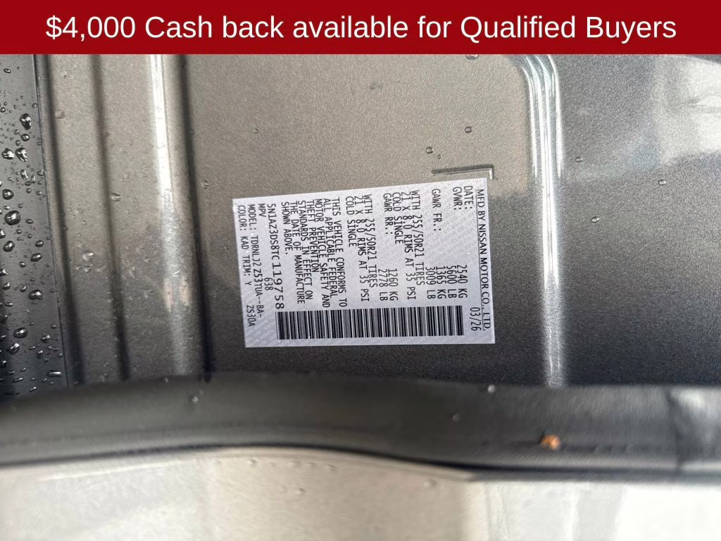 2026 Gun Metallic Nissan Murano Platinum AWD SUV