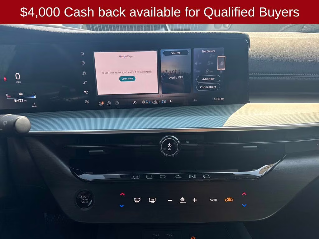 2026 Super Black Nissan Murano Platinum AWD SUV