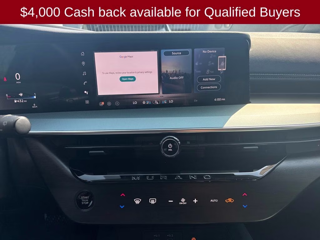2026 Super Black Nissan Murano Platinum AWD SUV