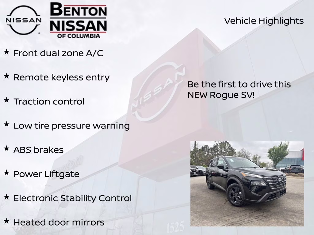 2026 Super Black Nissan Rogue SV FWD SUV