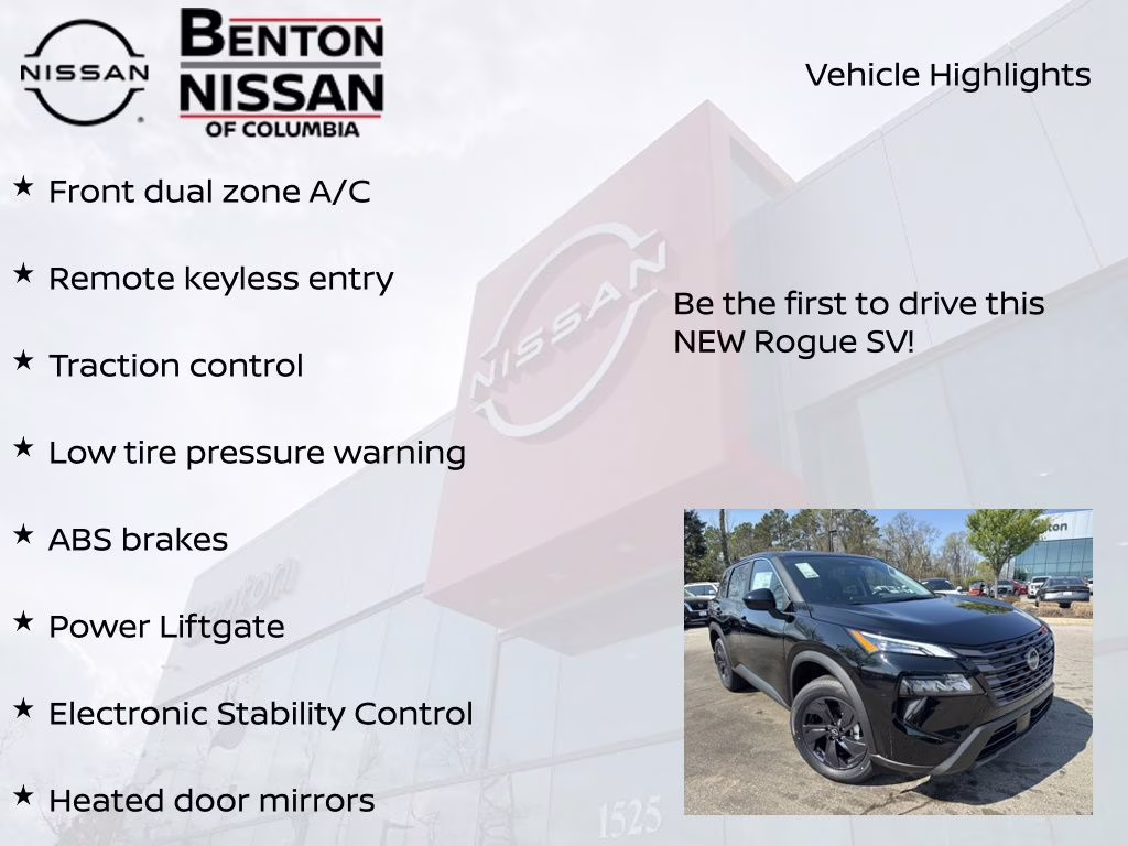 2026 Super Black Nissan Rogue SV FWD SUV