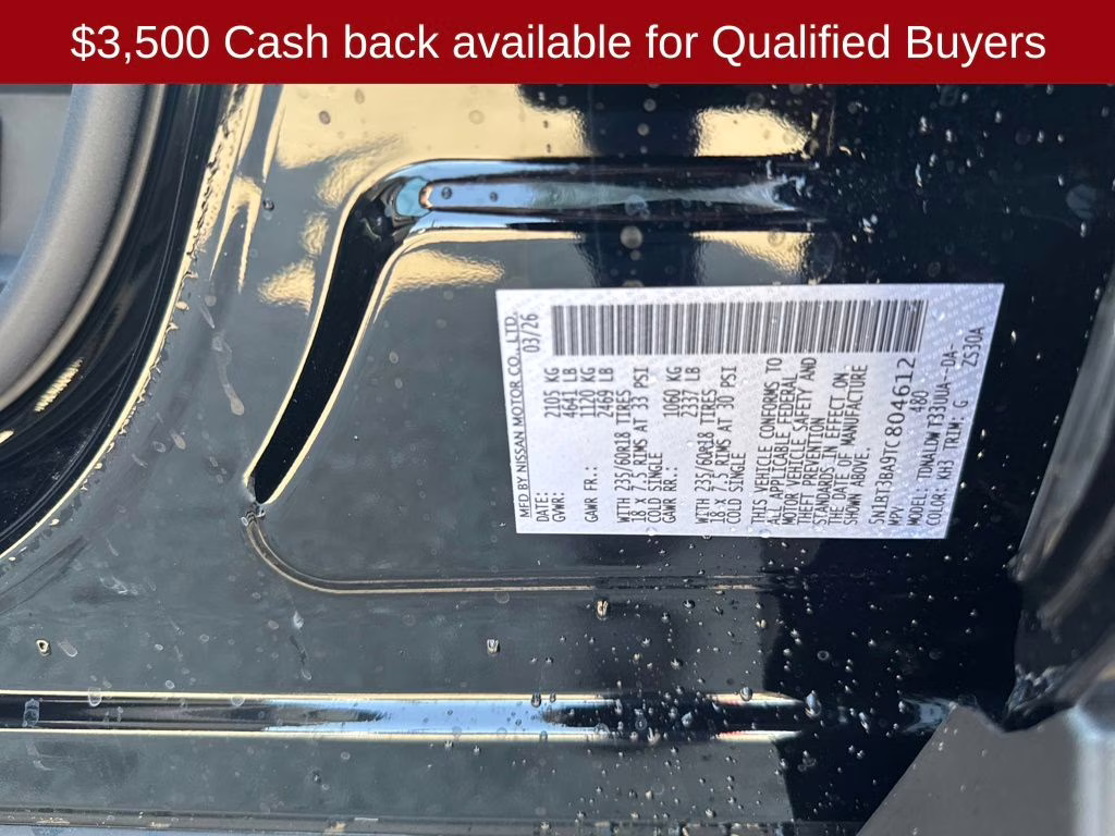 2026 Super Black Nissan Rogue SV FWD SUV