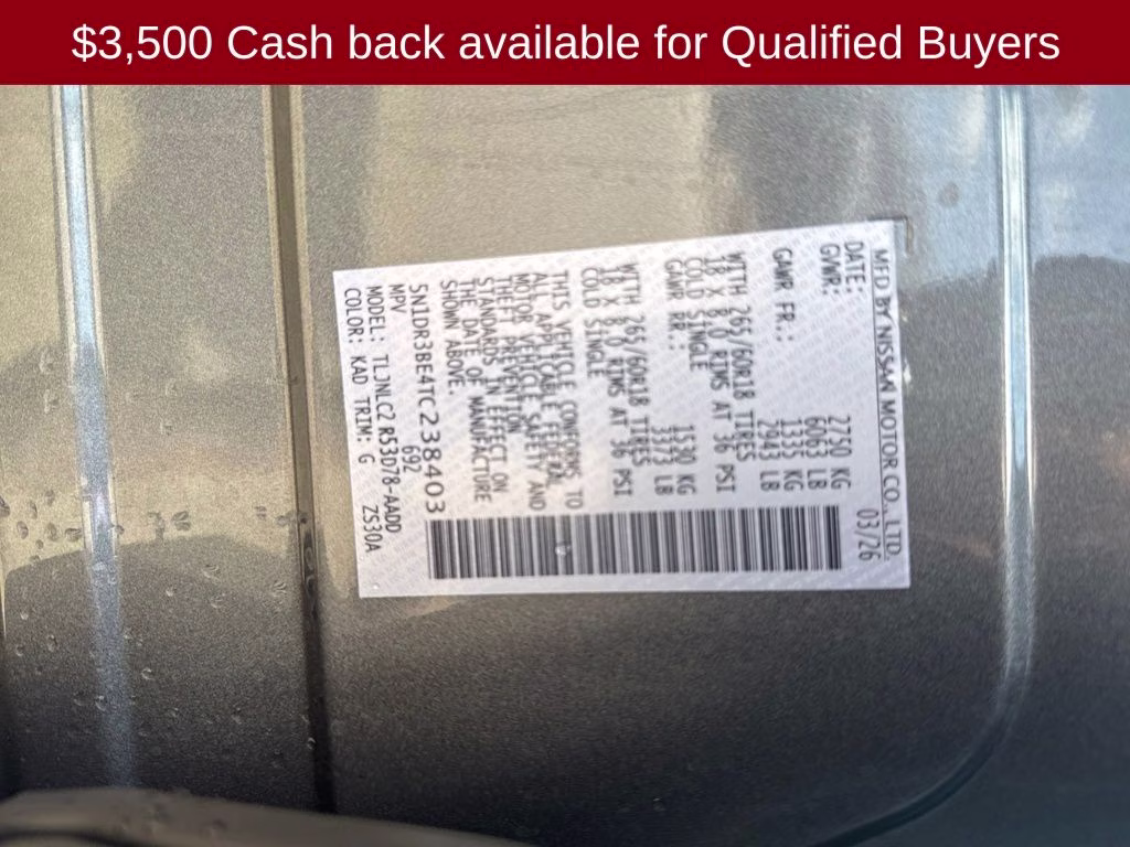 2026 Gun Metallic Nissan Pathfinder Rock Creek 4X4 SUV