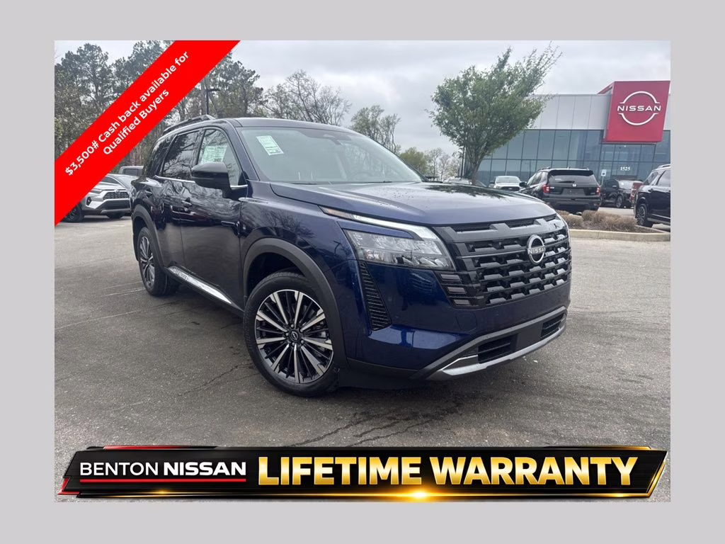 2026 Deep Ocean Blue Pearl Nissan Pathfinder Platinum 4X4 SUV