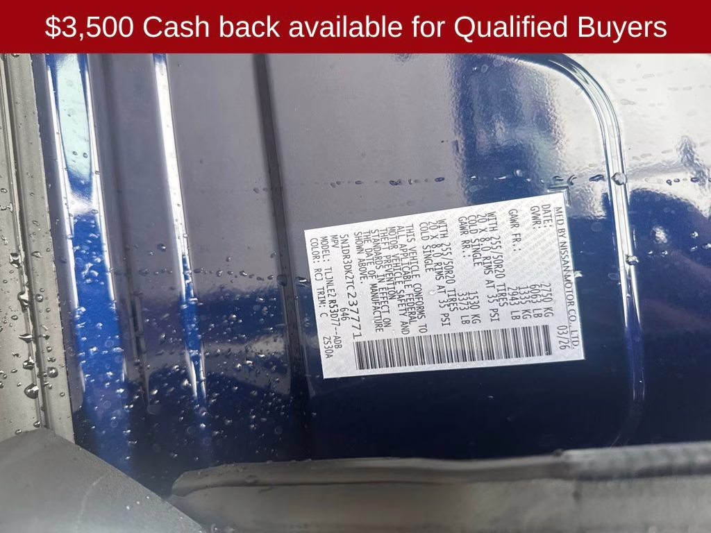 2026 Deep Ocean Blue Pearl Nissan Pathfinder Platinum 4X4 SUV