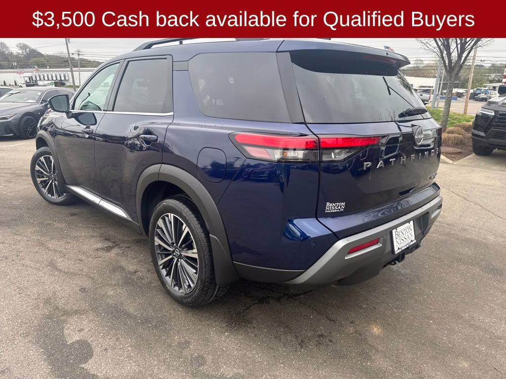 2026 Deep Ocean Blue Pearl Nissan Pathfinder Platinum 4X4 SUV