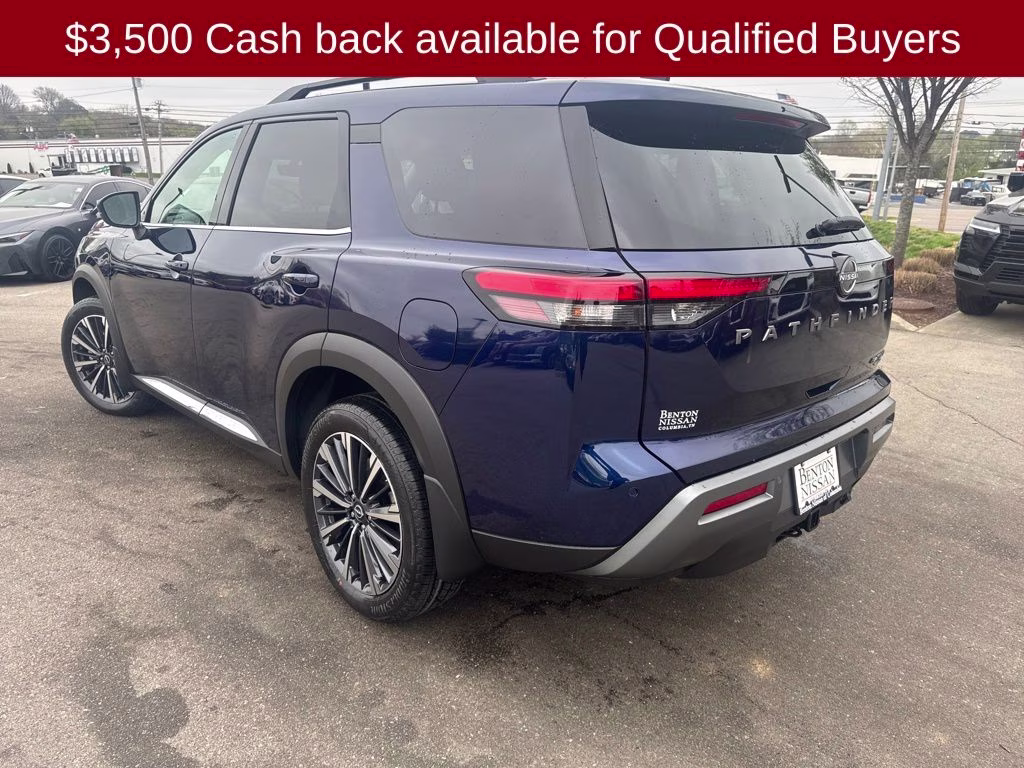 2026 Deep Ocean Blue Pearl Nissan Pathfinder Platinum 4X4 SUV