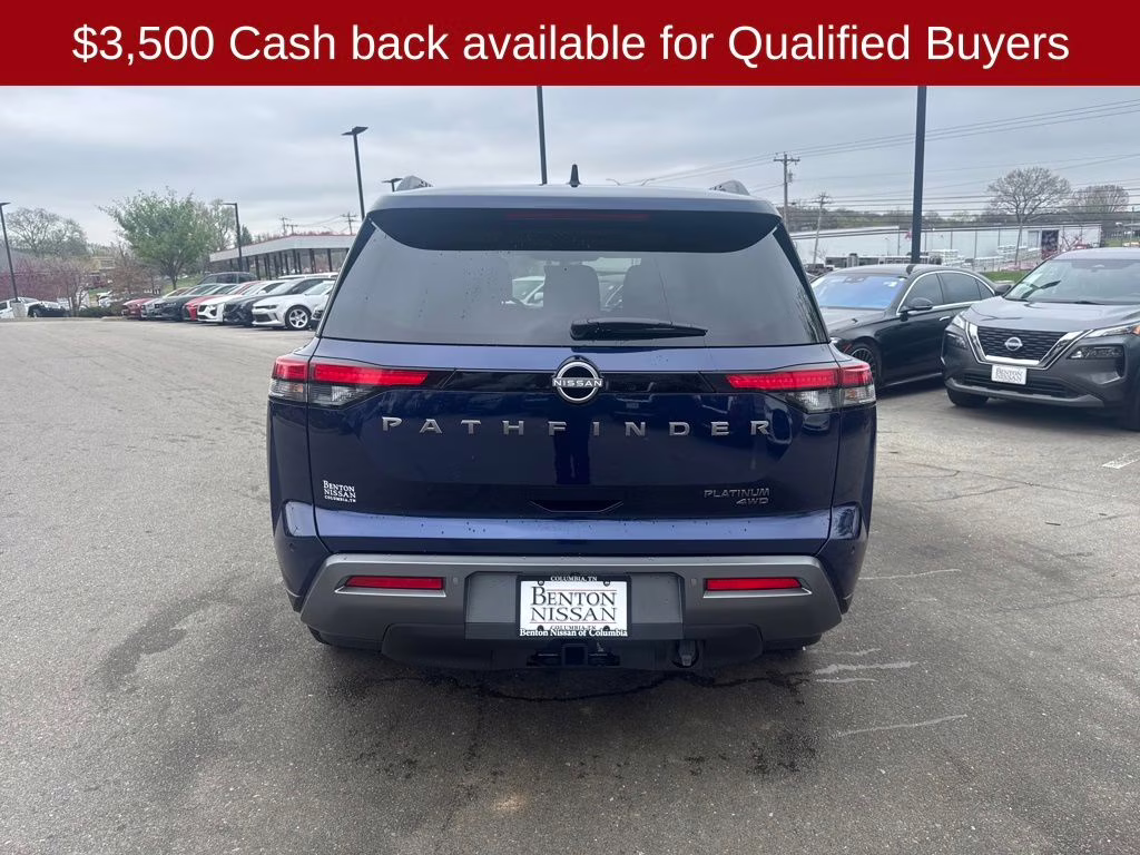 2026 Deep Ocean Blue Pearl Nissan Pathfinder Platinum 4X4 SUV