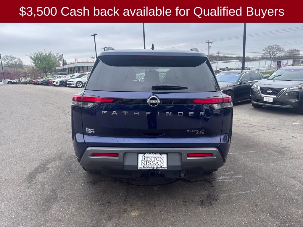2026 Deep Ocean Blue Pearl Nissan Pathfinder Platinum 4X4 SUV
