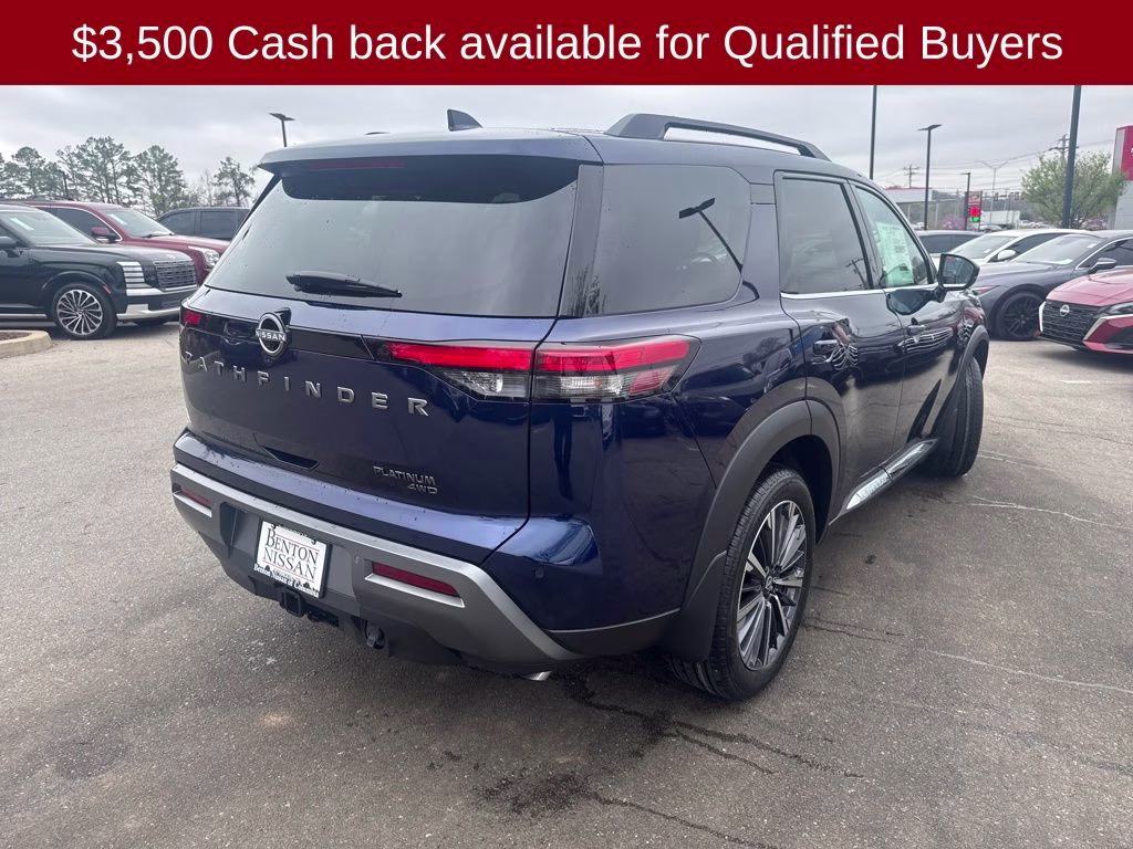 2026 Deep Ocean Blue Pearl Nissan Pathfinder Platinum 4X4 SUV