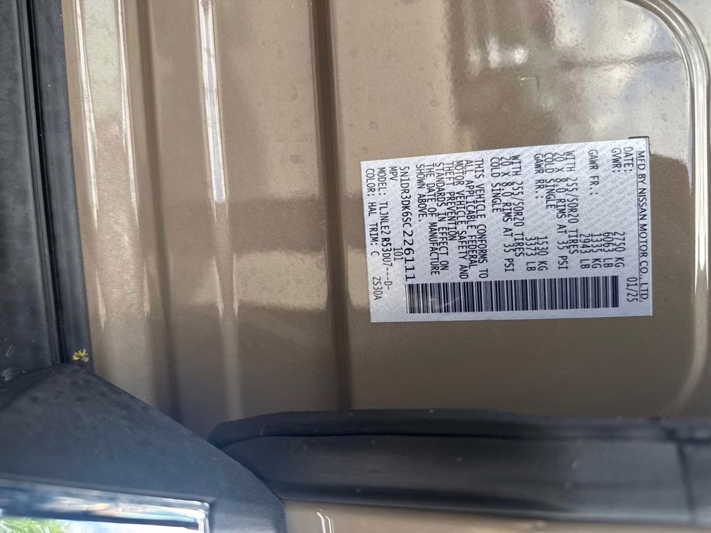 2025 Baja Storm Nissan Pathfinder Platinum 4X4 SUV