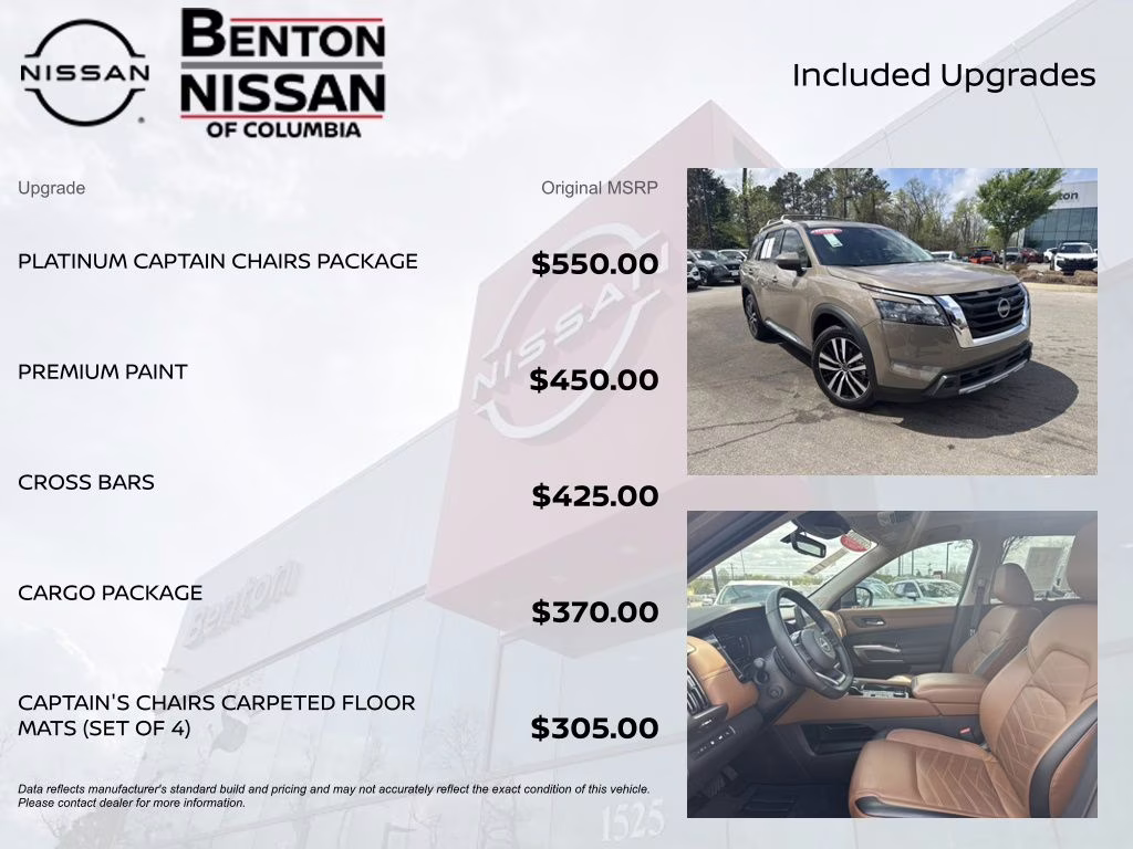 2025 Baja Storm Nissan Pathfinder Platinum 4X4 SUV