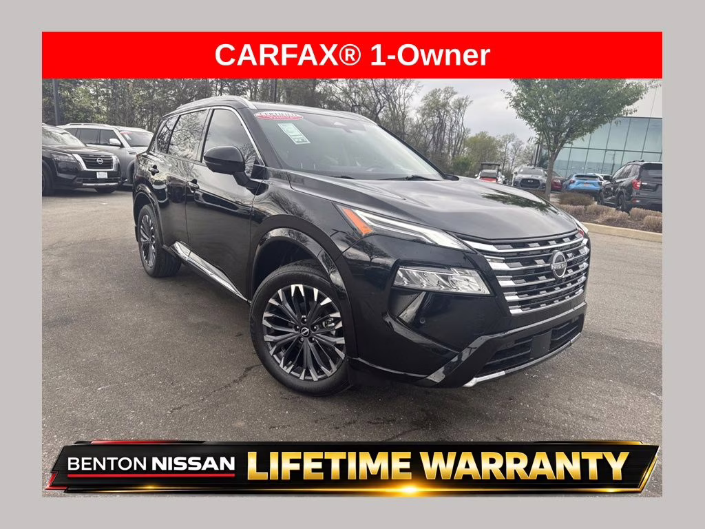 2024 Super Black Nissan Rogue Platinum AWD SUV