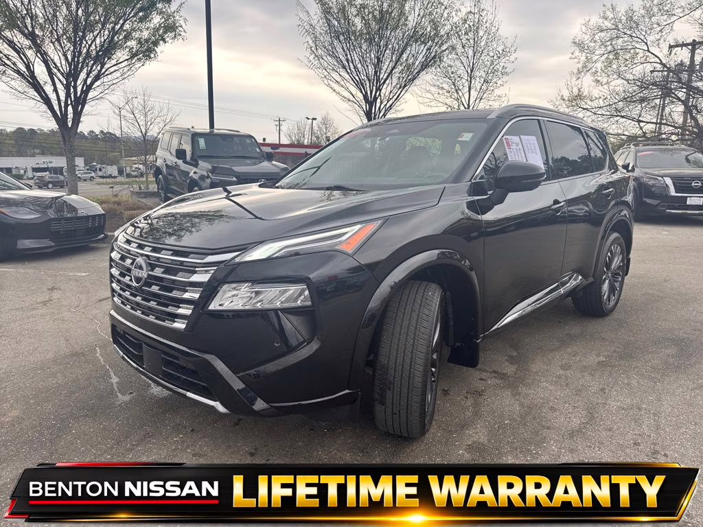 2024 Super Black Nissan Rogue Platinum AWD SUV