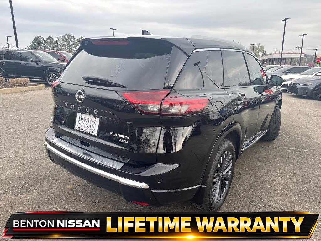 2024 Super Black Nissan Rogue Platinum AWD SUV