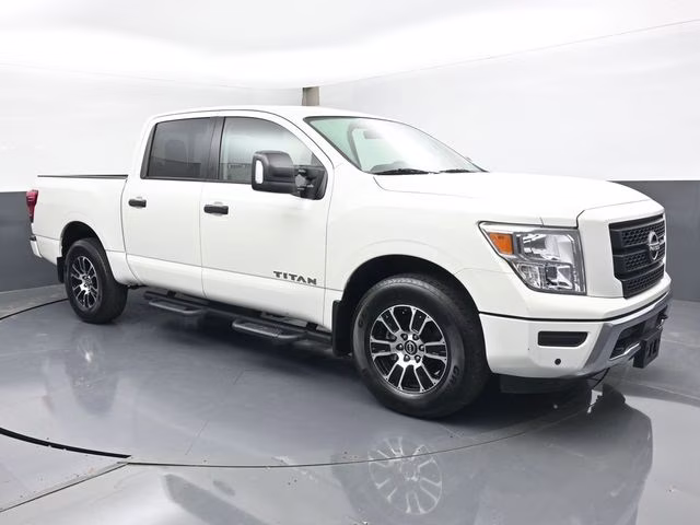 2024 Glacier White Nissan Titan SV 4X4 Truck