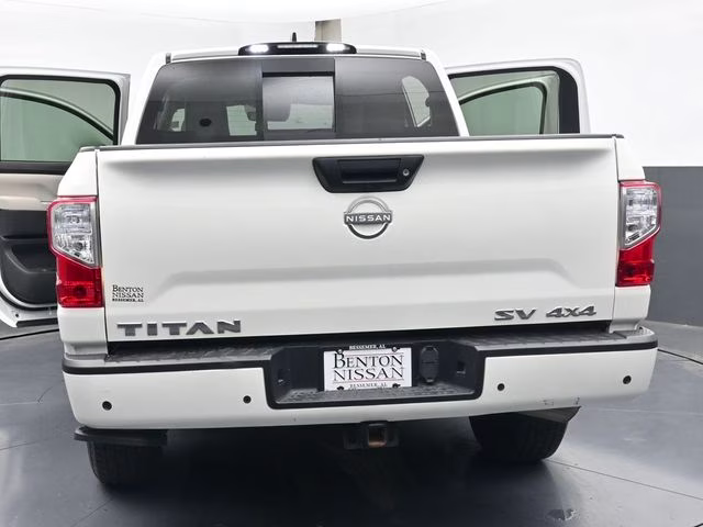 2024 Glacier White Nissan Titan SV 4X4 Truck