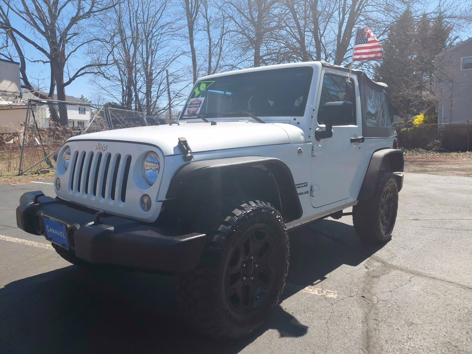 2016 Bright White Clearcoat Jeep Wrangler Sport 4X4 SUV