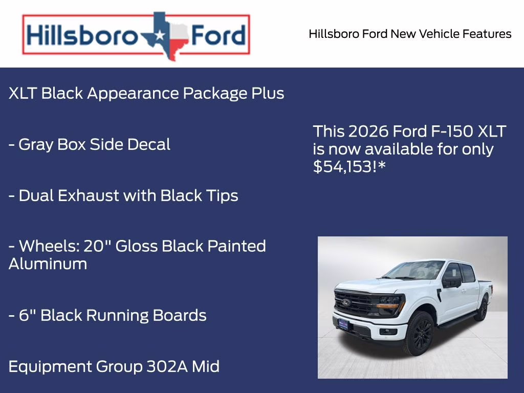 2026 Oxford White Ford F-150 XLT 4X4 Truck