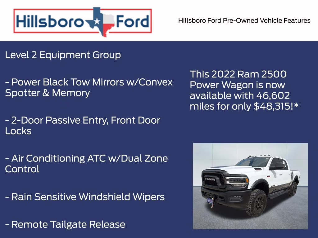 2022 Bright White Clearcoat Ram 2500 Power Wagon 4X4 Truck