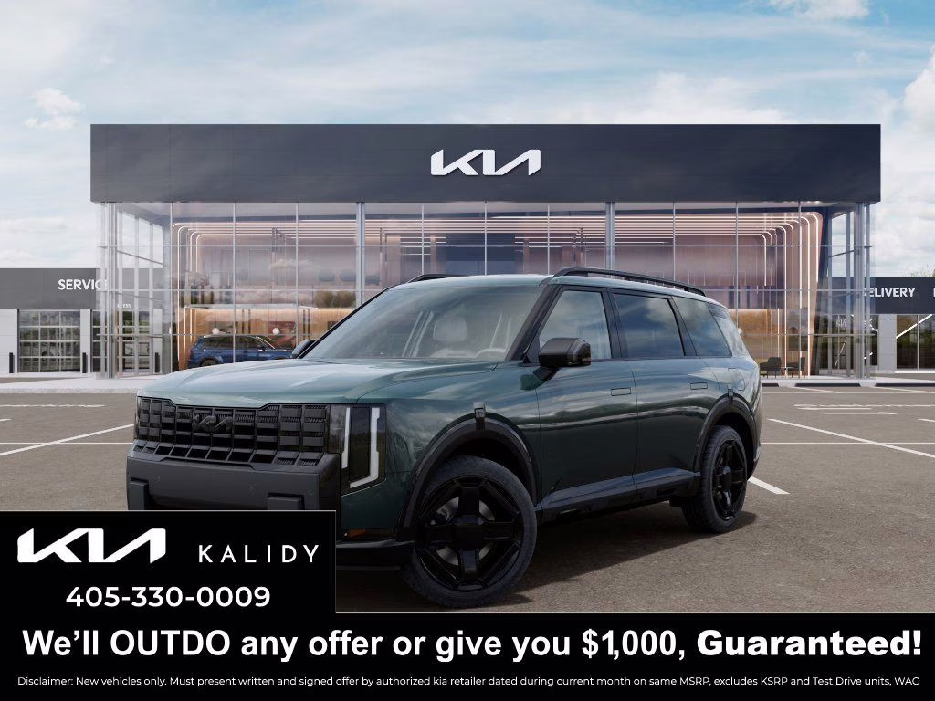 2027 Black Jade Green Kia Telluride X-Line EX AWD SUV