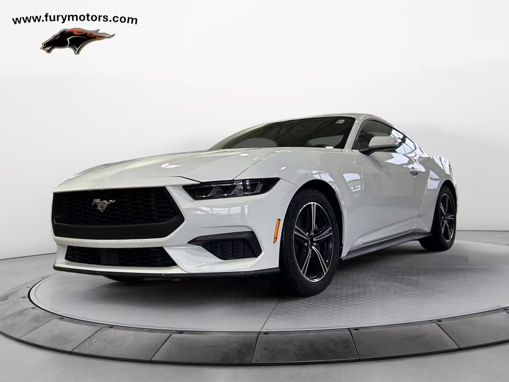 2025 Oxford White Ford Mustang EcoBoost RWD Coupe