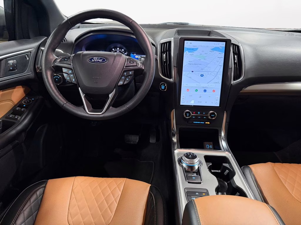 2024 Iconic Silver Metallic Ford Edge Titanium Elite Pkg w/Pano Roof AWD SUV