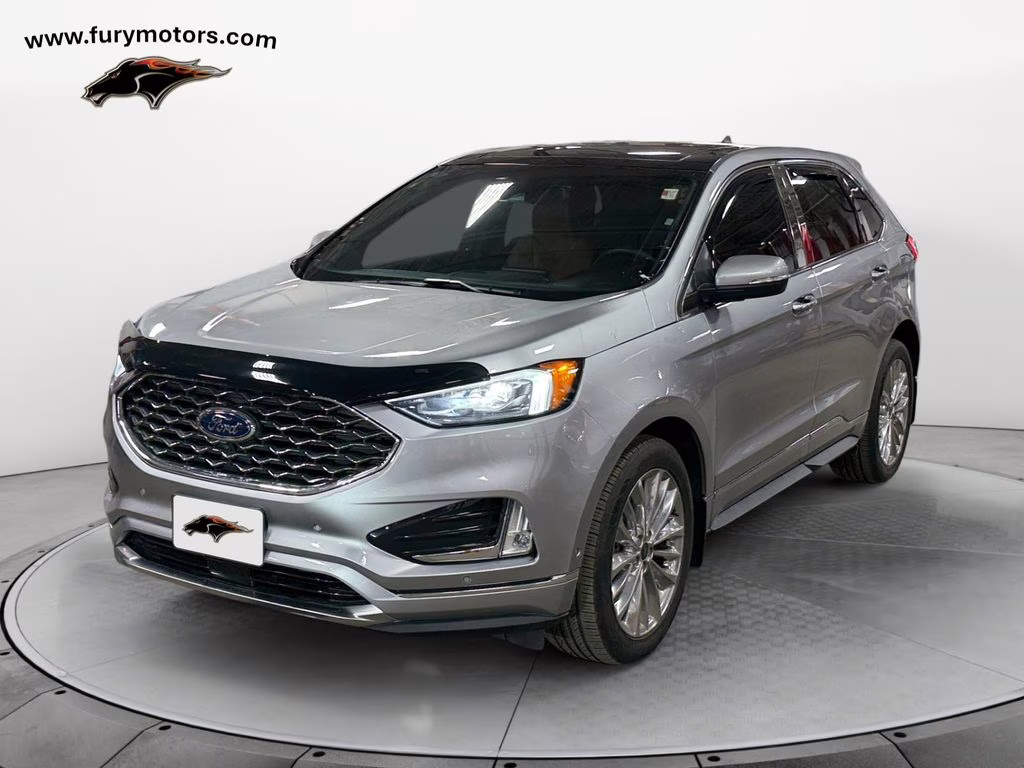 2024 Iconic Silver Metallic Ford Edge Titanium Elite Pkg w/Pano Roof AWD SUV