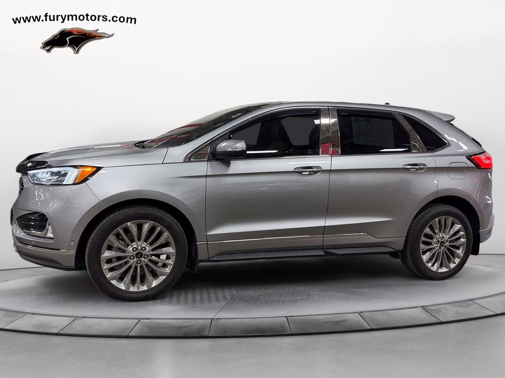 2024 Iconic Silver Metallic Ford Edge Titanium Elite Pkg w/Pano Roof AWD SUV