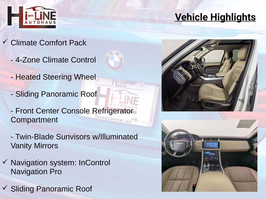 2019 Fuji White Land Rover Range Rover Sport HSE AWD SUV