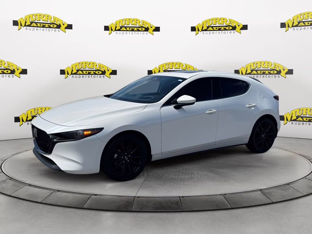 2024 Snowflake White Pearl Mica Mazda Mazda3 2.5 S Premium Package FWD Hatchback