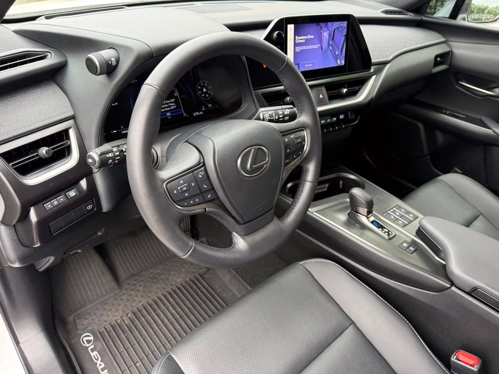 2025 Ultra White with Obsidian Roof Lexus UX 300h F SPORT Design AWD SUV