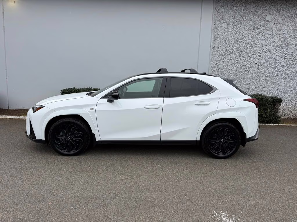 2025 Ultra White with Obsidian Roof Lexus UX 300h F SPORT Design AWD SUV