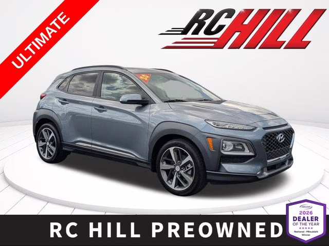 2020 Sonic Silver Hyundai Kona Ultimate FWD SUV