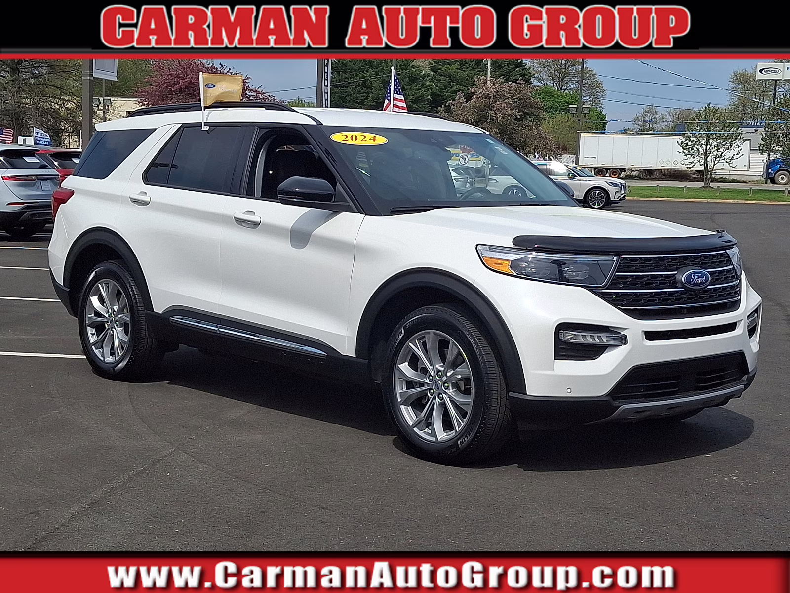2024 Star White Metallic Tri-Coat - AZ Ford Explorer XLT 4X4