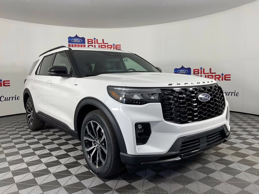 2026 White Ford Explorer ST-Line RWD SUV