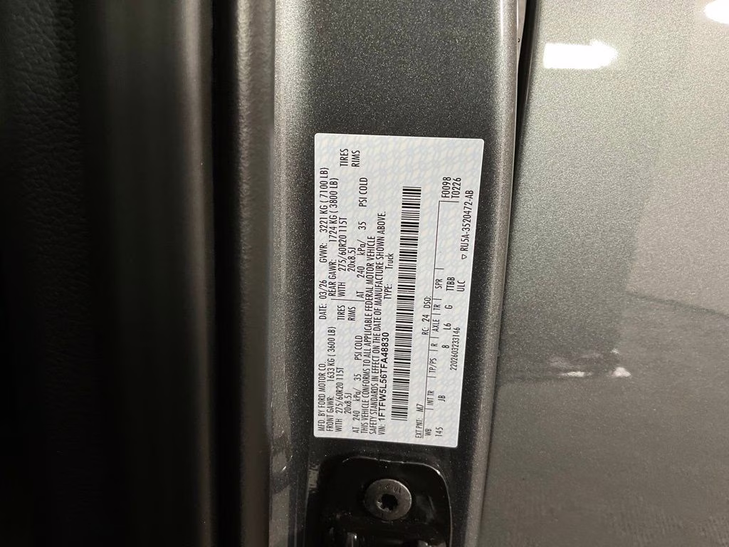 2026 Gray Ford F-150 Lariat 4X4 Truck