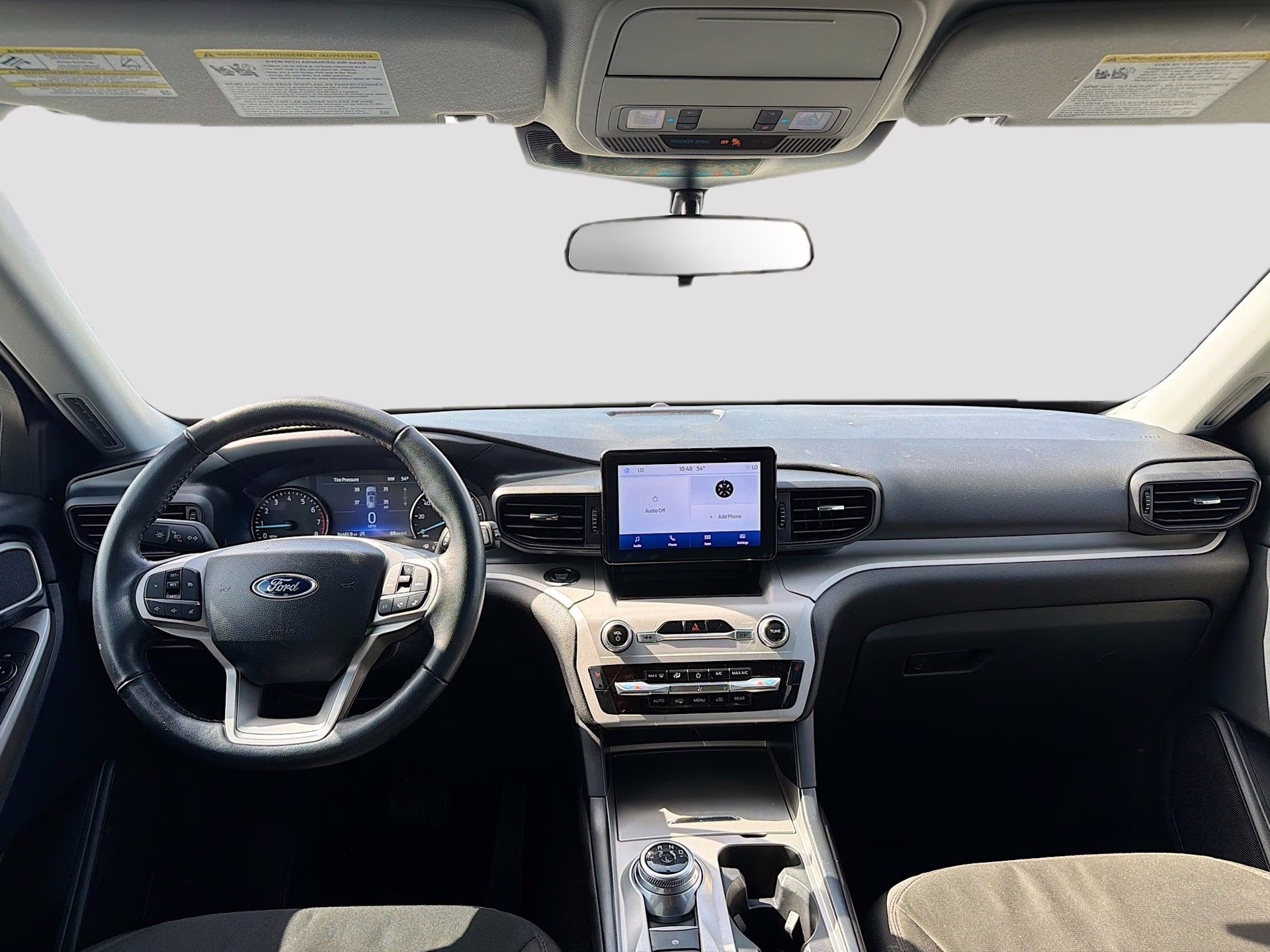 2023 Star White Metallic Tri-Coat Ford Explorer XLT RWD SUV