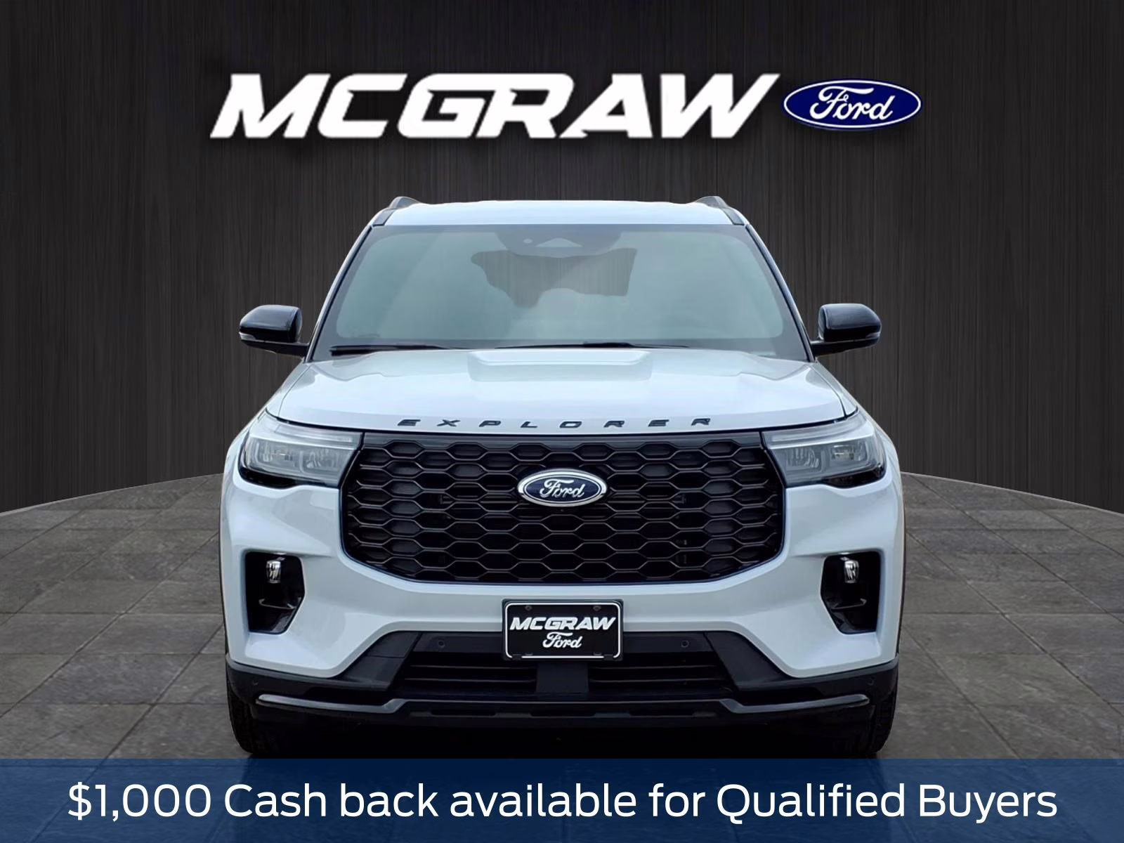 2026 White Ford Explorer ST-Line RWD SUV